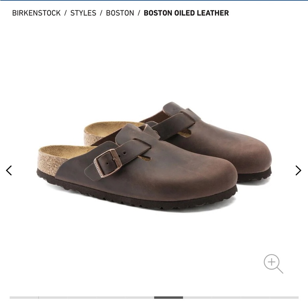 Birkenstock Boston Leather Clogs in Rich Brown